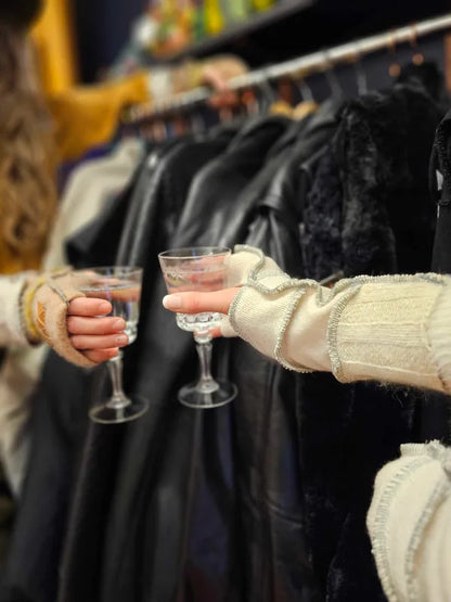 Soft Cash-mere Creamy mix Jax fingerless gloves