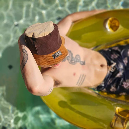 Upcycled Corduroy pants choose your color turned into an Adult bucket