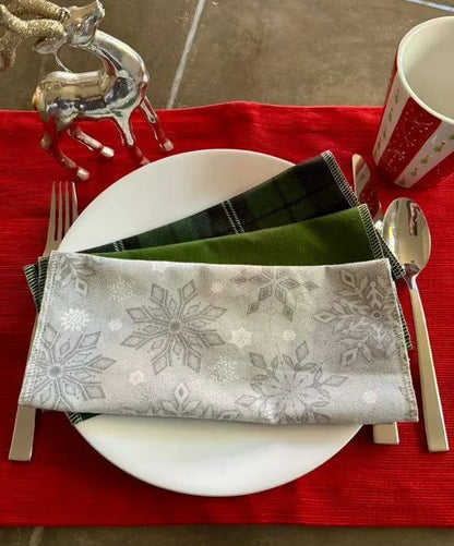 Snowflake Christmas Washable papertowels 6pk