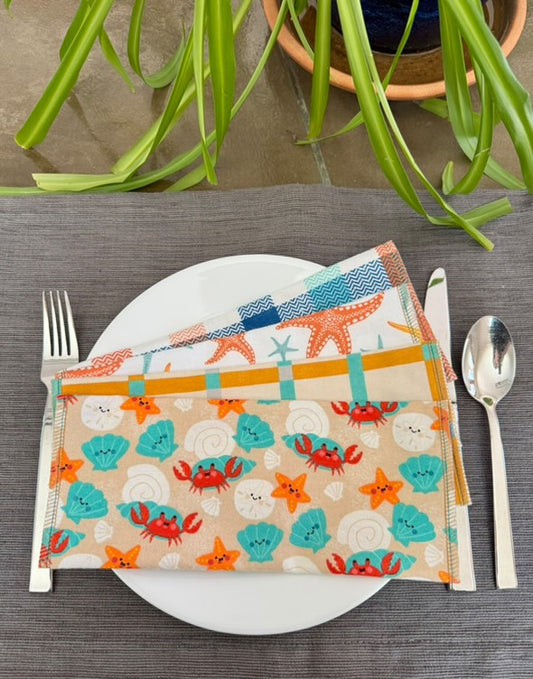 Crab walk Washable Papertowel 12 pack