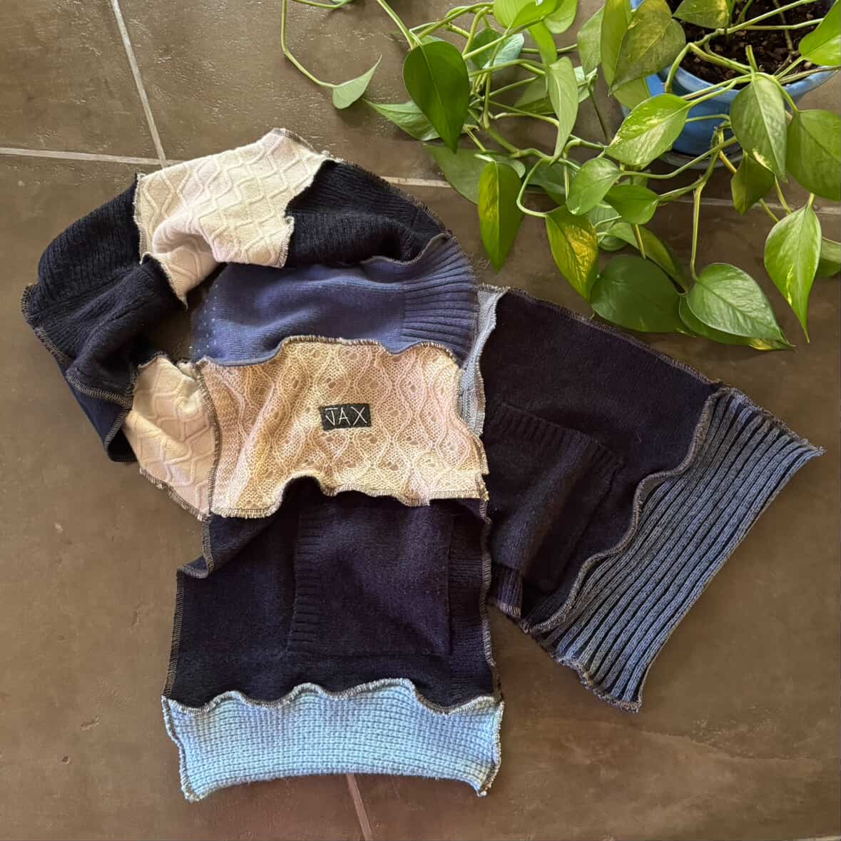 Choose your Upcycled Sweater Open long Scarf