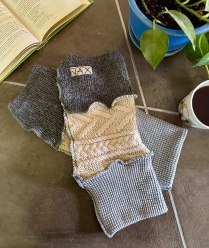 Grey and Cream Fall JAX Legwarmer