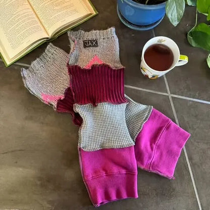 Choose your Base color Upcycled sweater Legwarmers