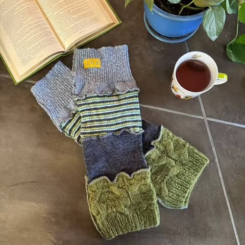 Choose your color Upcycled sweater Legwarmers