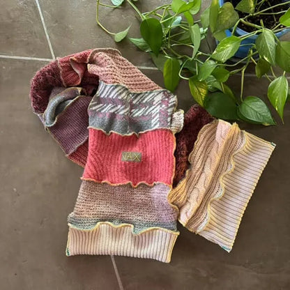 Choose your Upcycled Sweater Open long Scarf