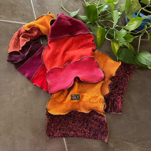 Choose your Upcycled Sweater Open long Scarf