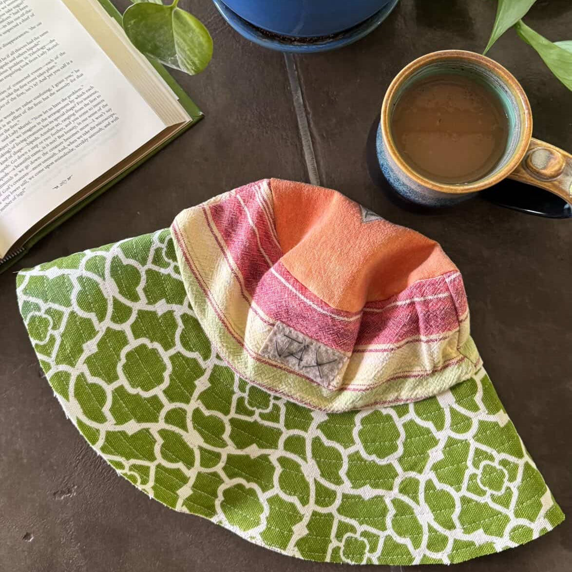 Upcycled Summer Watermelon Sun Hat