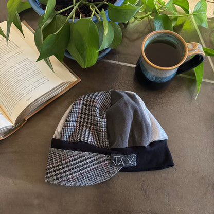 Stormy Grey Tweed Fall Newsboy