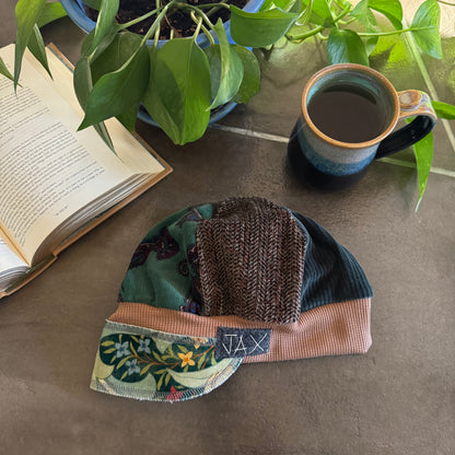 Tasty Green Corduroy Fall Newsboy