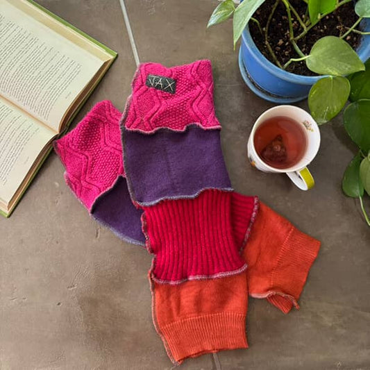 Upcycled Sweaters Sunset vibes JAX Legwarmer