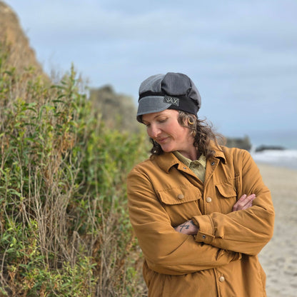 Mixed Old Man Gray Mix Pants Newsboy cap