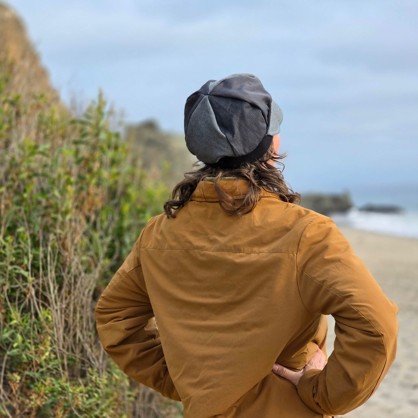 Mixed Old Man Gray Mix Pants Newsboy cap