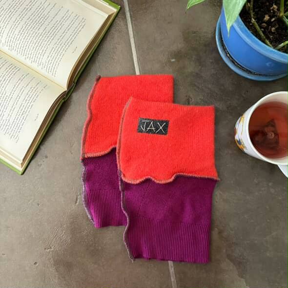 Upcycled Sweaters Sunset vibes JAX Legwarmer