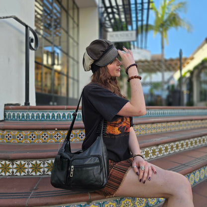 Mixed Old Man tweedy Pants Newsboy beanie