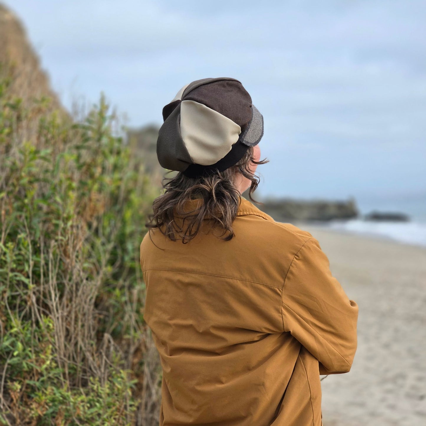 Mixed Old Man tweedy Pants Newsboy beanie