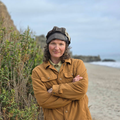 Mixed Old Man tweedy Pants Newsboy beanie