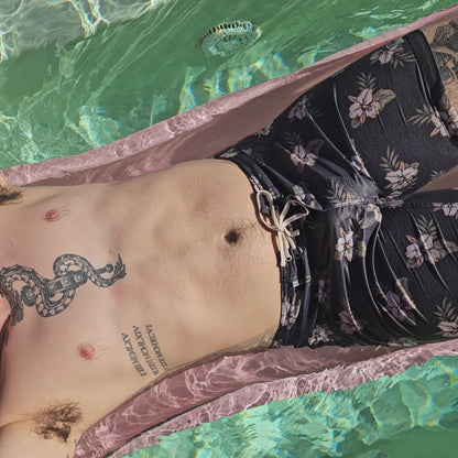 Upcycled Denim turned into an Adult bucket reversible