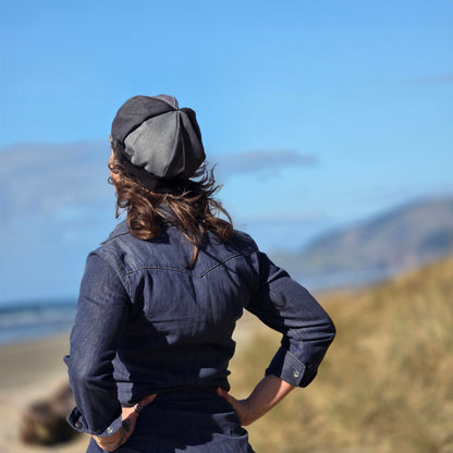 Mixed Old Man Gray Mix Pants Newsboy cap