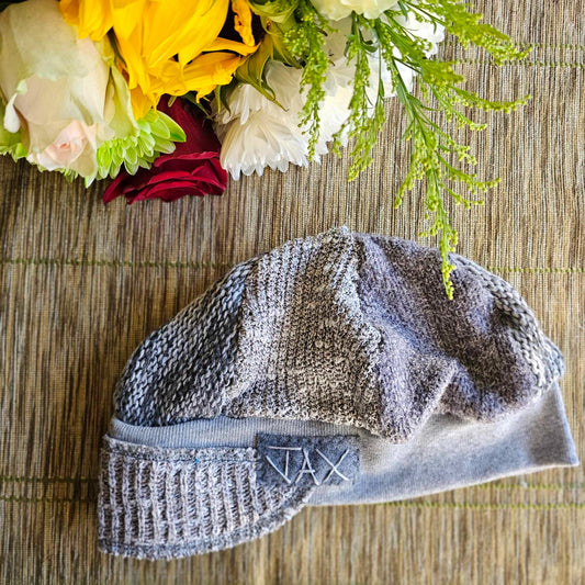 Upcycled Grey Mixed sweaters JAX flapper