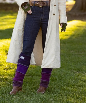 Upcycled mix Purple Sweaters Fall JAX Legwarmer