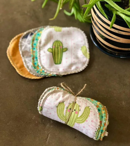 Lovable Cacti Washable facial wipes 20 pack