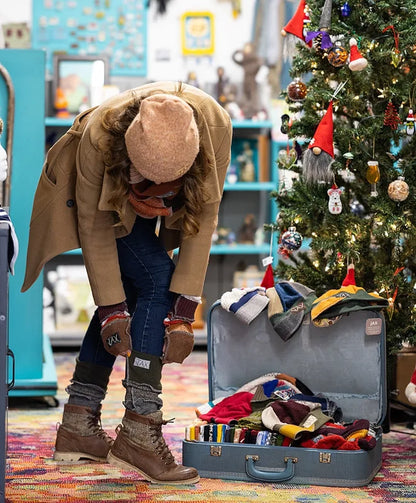 Grey and Green JAX Legwarmer