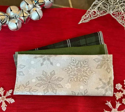 Snowflake Christmas Washable papertowels 6pk
