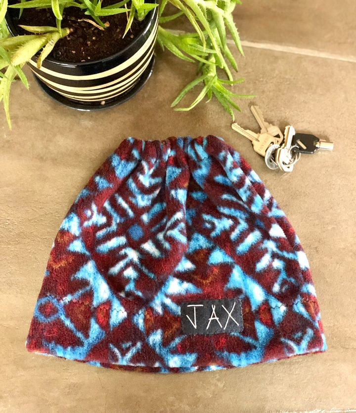 Fleece Teal Aztec JAX BUN