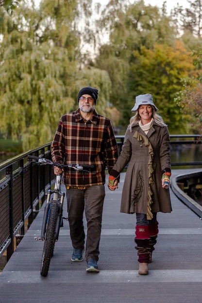 Upcycled Fall mix Blue, Orange, Green sweaters Fingerless texting glov