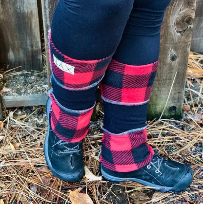 Fleece Buffalo Plaid JAX Legwarmer