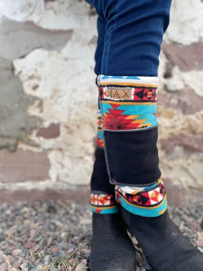 Fleece SouthWest Black JAX Legwarmer