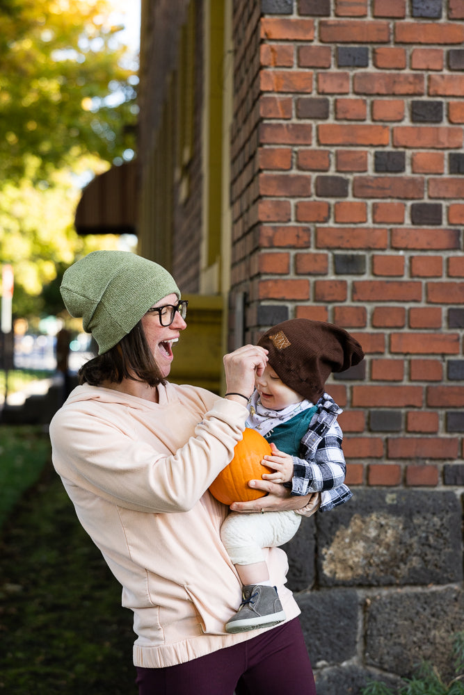 Upcycled Sweater light Green JAX Slouchie Beanie