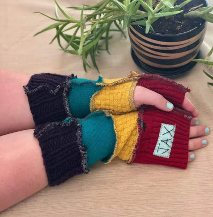 Color Block texting gloves