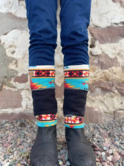 Fleece SouthWest Black JAX Legwarmer