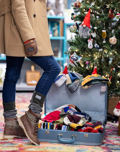 Grey and Green JAX Legwarmer