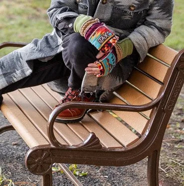 Upcycled Fall mix sweaters Fingerless texting gloves