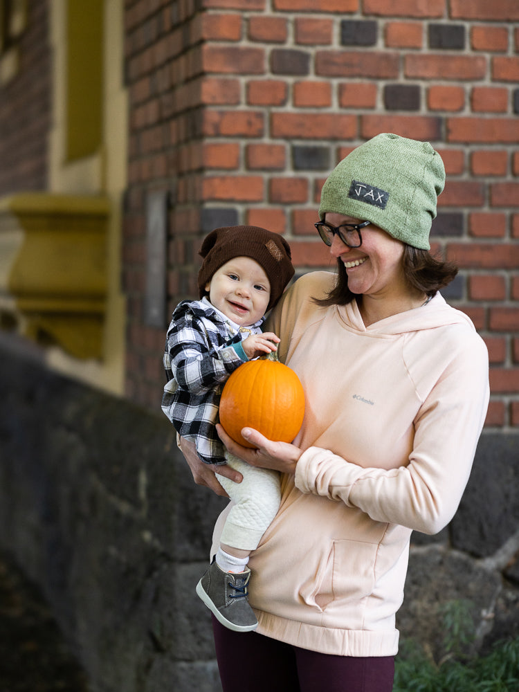 Upcycled Sweater light Green JAX Slouchie Beanie